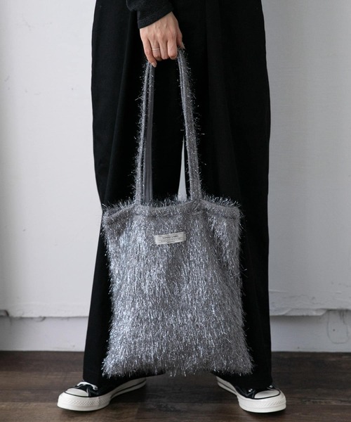 激安ブランド RESEARCH URBAN Sonny ラメシャギートート トートバッグ Label バッグ