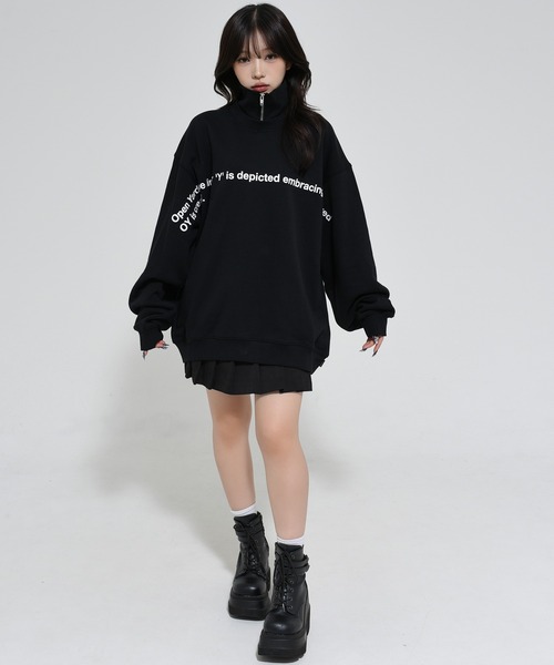 OY トレーナー スウェット 「OY/オーワイ」 MEANING POLA ZIPPER