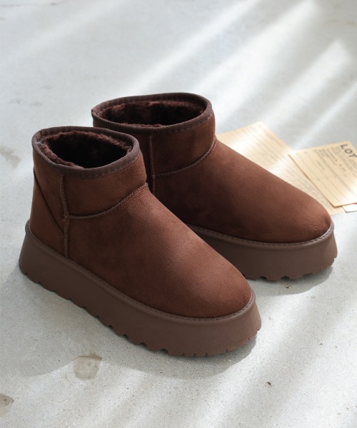 DEMETER（デメテル） ブーツ 厚底ソール ボリュームファー ショート丈