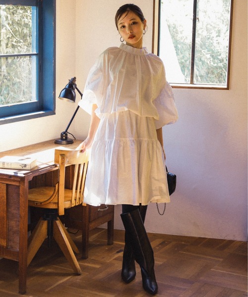 プラダ/パフスリーブワンピース 24SS】新作 ライトRe-Nylon ノースリーブドレス ◇プラダ