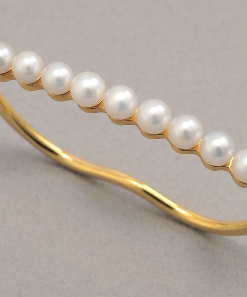 指輪 リング PEARL_ダブル フィンガー リング レディースの画像