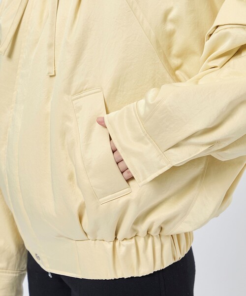 ブルゾン アウター 「08sircus/08サーカス」Satin padded detachable bomber/デタッチャブルボンバーjケット レの画像
