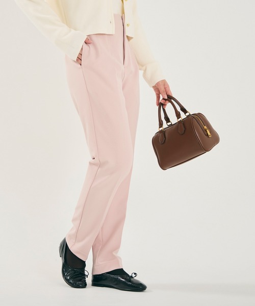 coca（コカ） パンツ 裏起毛ハイウエスト美脚テーパードパンツ