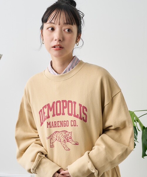 トレーナー スウェット OPULENCEロゴスウェット レディース FREAK'S STORE トレーナー スウェット TORA スウェット/トラロゴ