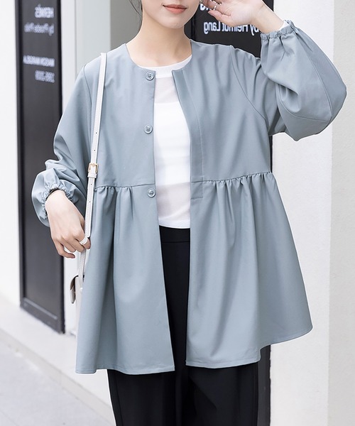 ブラウス シャツ ぽわん袖チュニック レディース : ZOZOTOWN Yahoo!店