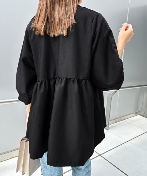 ブラウス シャツ ぽわん袖チュニック レディース : ZOZOTOWN Yahoo!店