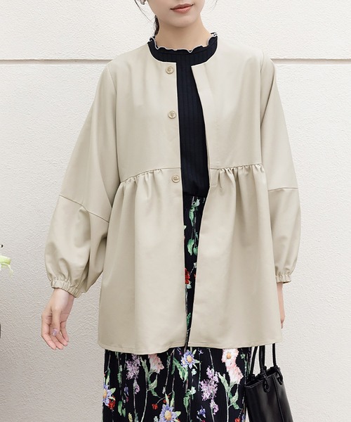 ブラウス シャツ ぽわん袖チュニック レディース : ZOZOTOWN Yahoo!店
