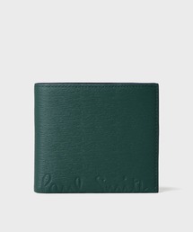 【極美品】Paul Smith ポールスミス 2つ折り財布 ダークグリーン Paul Smith（ポール・スミス） 二つ折り財布 財布 クロップドロゴ 2