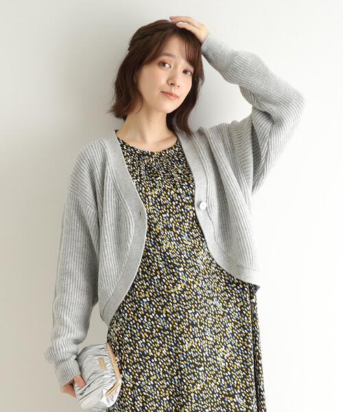 LAURA ASHLEY（ローラアシュレイ） カーディガン 「ウール混」ボレロ