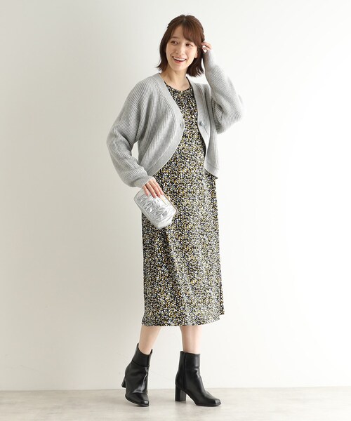 LAURA ASHLEY（ローラアシュレイ） カーディガン 「ウール混」ボレロ