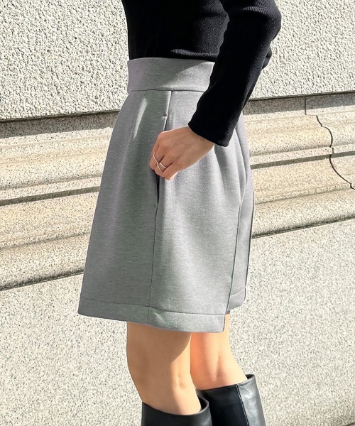 パンツ 日本製美ラインストレッチキュロット レディース : ZOZOTOWN