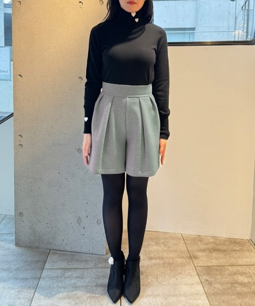 【新品未使用】JENNE 日本製美ラインストレッチキュロット　グレーS 25SS 日本製美ラインストレッチキュロット｜JENNE(ジェンヌ)公式通販
