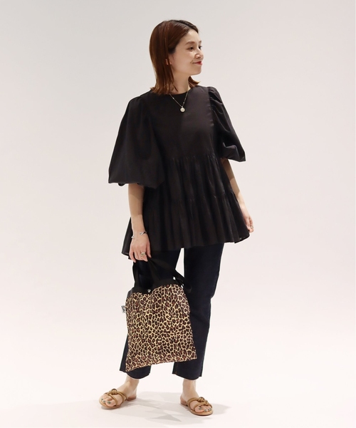 「JOURNAL STANDARD」 7分袖ブラウス - ブラック レディース JOURNAL STANDARD 「JOURNAL STANDARD」 7分袖ブラウス