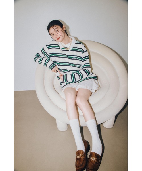 Lily Brown - LILYBROWN リリーブラウン マルチボーダーロングTシャツ LILY BROWN｜【LILY BROWN Dickies】マルチボーダーロンT