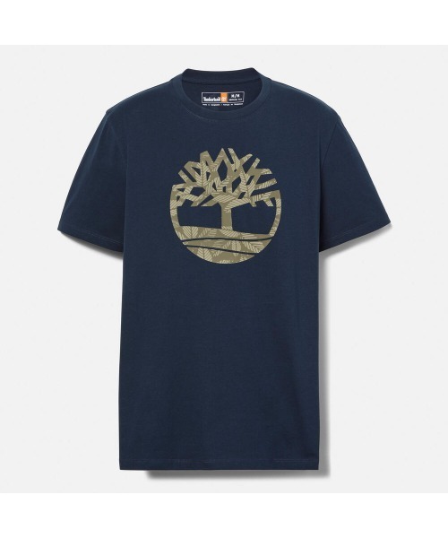【Timberland】Tree ロゴ 半袖 Tシャツ グリーン / 送料無料 Timberland Logo T Shirt Green | Mainline Menswear United States