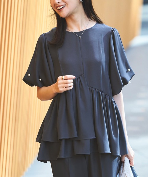 RUIRUE BOUTIQUE セットアップ 洗える ストレッチ オケージョン