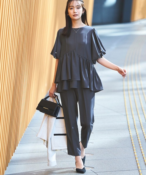 l【大人気♪】ルイルエブティック パンツドレス セレモニー 結婚式 卒業 RUIRUE BOUTIQUE レディース ママスーツ セットアップ