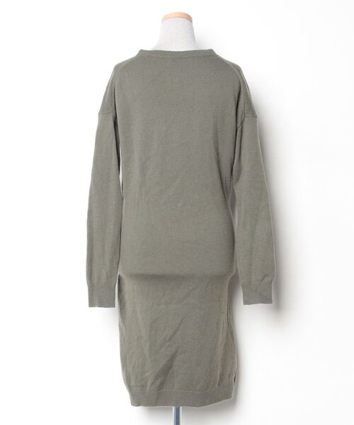 「VINCE」 ニットワンピース S グリーン レディース_画像2