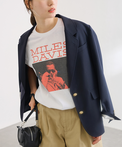 FRAMeWORK tシャツ Tシャツ BLUESCENTRIC HEAVY T CLASSICK MILES DAVI 