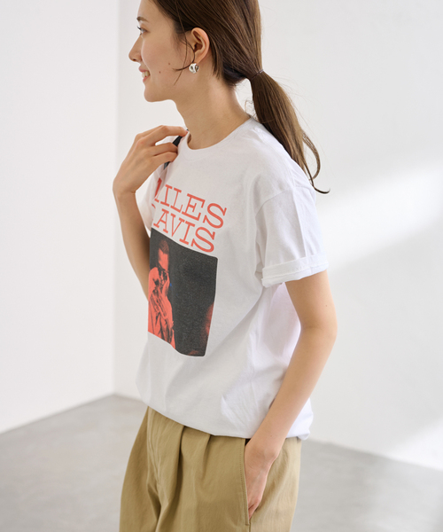 FRAMeWORK tシャツ Tシャツ BLUESCENTRIC HEAVY T CLASSICK MILES DAVI 
