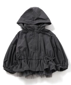 ブルゾン ジャンバー アウター 「ジュニア対応」チュールペプラムブルゾン キッズ 子供服 女の子
