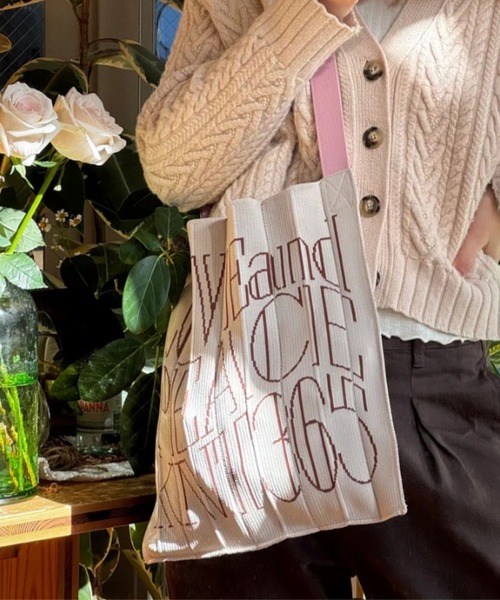 KNT365 トートバッグ Knitty LOVE and PEACE レディース メンズ