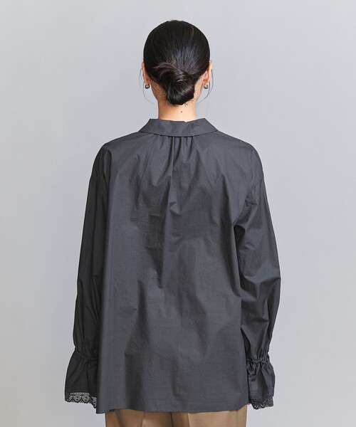 ブラウス シャツ コットン フリル レーススリーブ シャツ レディース BEAUTY＆YOUTH UNITED ARROWS ブラウス シャツ コットン フリル