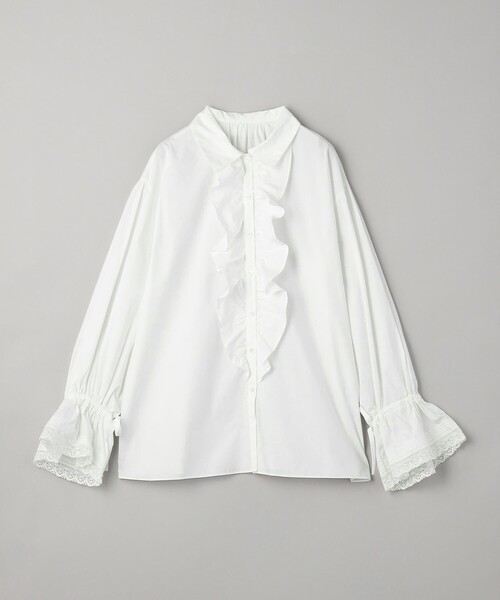 BEAUTY＆YOUTH UNITED ARROWS ブラウス シャツ コットン フリル