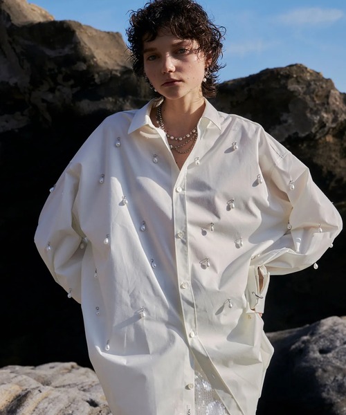 オト！！！ジョゼムーンパールシャツ JOSE MOON（ジョゼムーン） ブラウス シャツ JOSEMOON SHIRT with