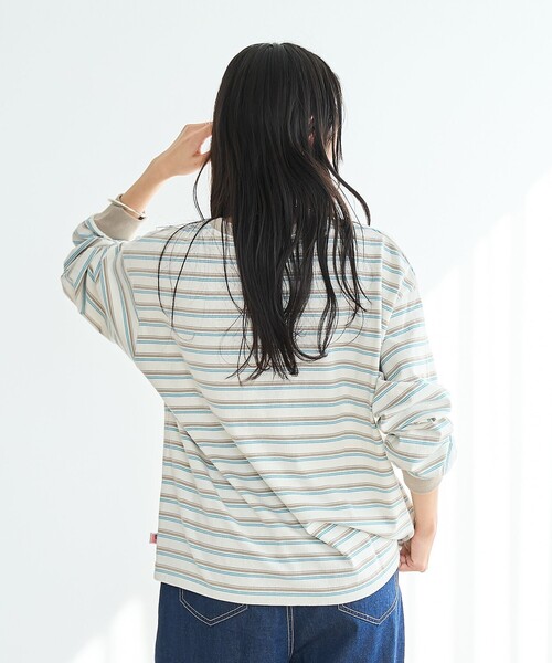 coen tシャツ ヴィンテージボーダー ロングスリーブTシャツ