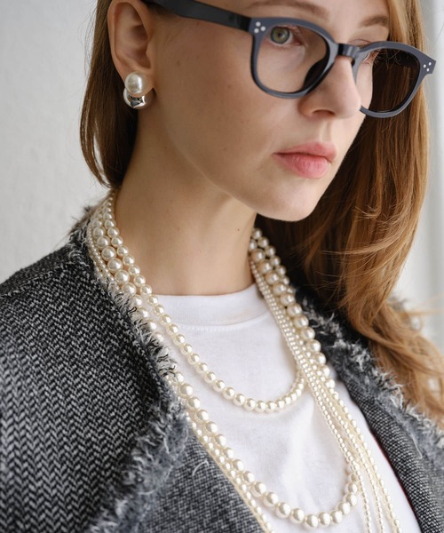 ネックレス パールレイヤードロングネックレス レディース : ZOZOTOWN