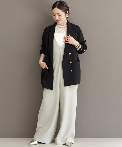 Aletta vita サロペット オーバーオール ダブルクロス深Vサロペット