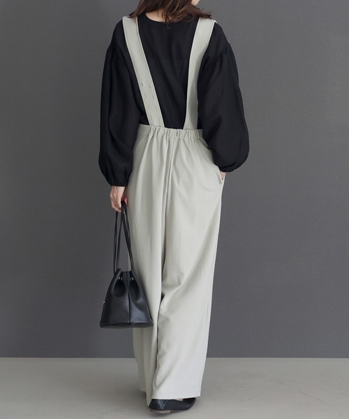 Aletta vita サロペット オーバーオール ダブルクロス深Vサロペット