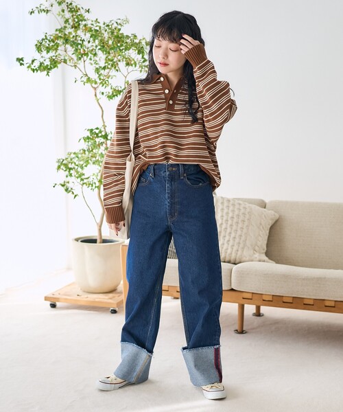 ポロシャツ ポロ バイオウォッシュ加工 ポロサマーニット / コットンニット レディース | FREAK'S STORE | 20