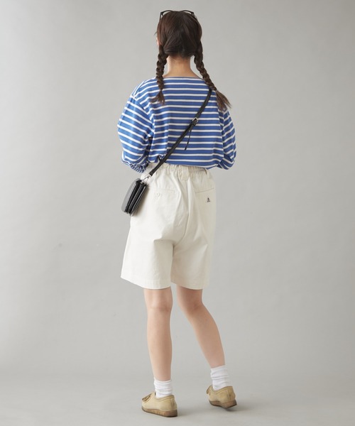 tシャツ 「GEVACO」ボートネック半袖ボーダーTEE レディース メンズ GEVACO（ゲバコ）の「【GEVACO】ボートネック半袖ボーダーTEE（T