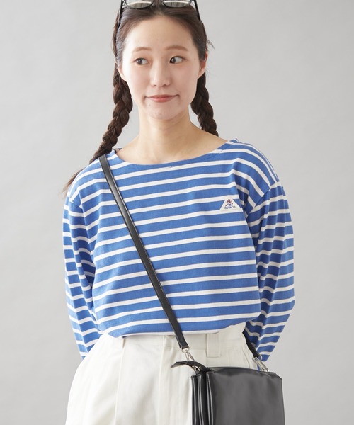 GEVACO tシャツ 「GEVACO」ボートネックボーダーロンTEE