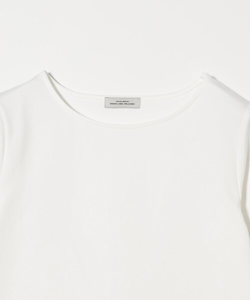 green label relaxing tシャツ ボートネック ポンチ 5分袖 プル