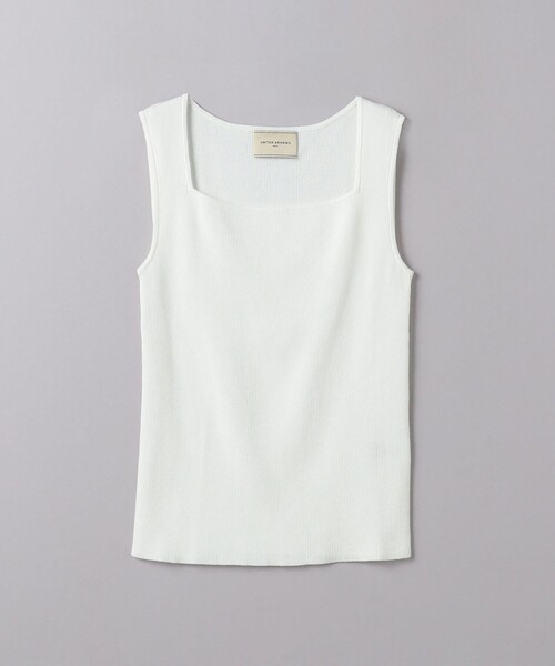 UNITED ARROWS ニット セーター リブ スクエアネック ニット