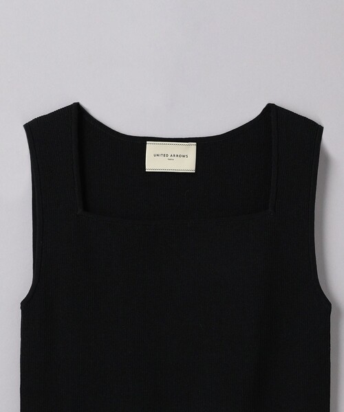 「BEAUTY&YOUTH UNITED ARROWS」 キャミソールニット - ネイビー レディース UNITED ARROWS ニット セーター リブ スクエアネック ニット