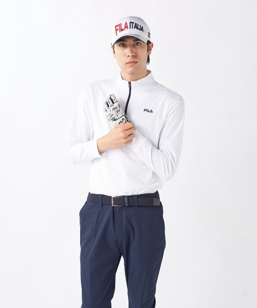 FILA GOLF uvカット シャツ 「FILA GOLF/フィラゴルフ」ハーフジップ