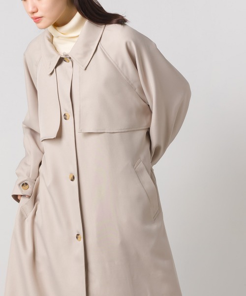 「OMNES」 トレンチコート FREE グレイッシュベージュ レディース_画像5