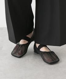 パンプス オブリークトゥメッシュフラットシューズ｜ZOZOTOWN Yahoo!店