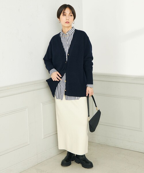 NOLLEY'S（ノーリーズ） ニットカーディガン FREE オフホワイト