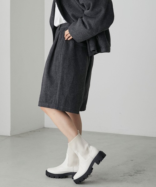 「forksy.」 ショートブーツ L ブラック レディース_画像4