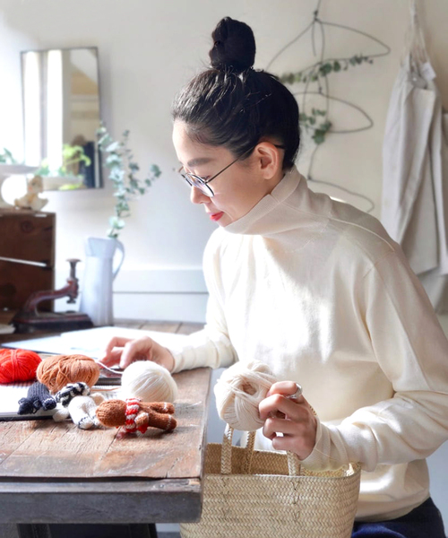 「JOURNAL STANDARD LUXE」 タートルネックニット - イエロー レディース_画像2