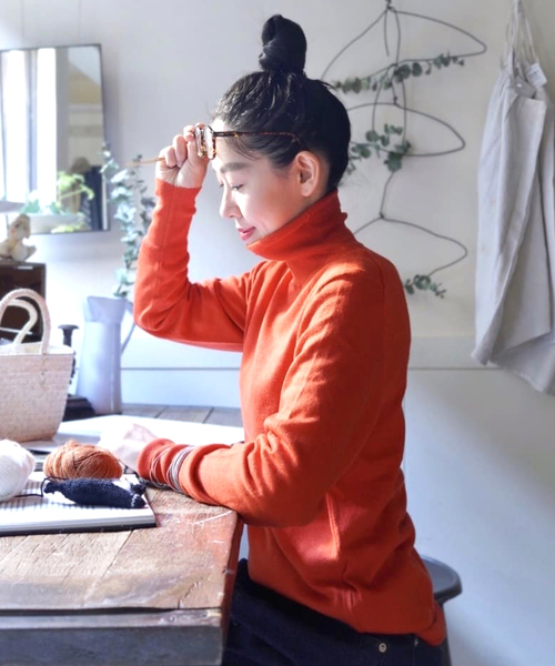 「JOURNAL STANDARD LUXE」 タートルネックニット - イエロー レディース_画像3