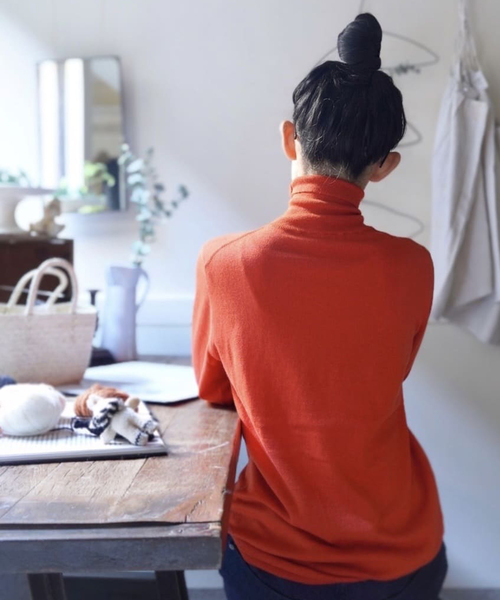 「JOURNAL STANDARD LUXE」 タートルネックニット - イエロー レディース_画像7