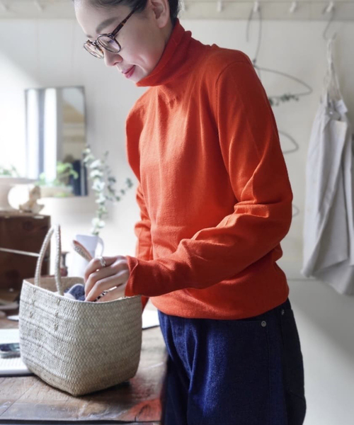 「JOURNAL STANDARD LUXE」 タートルネックニット - イエロー レディース_画像8