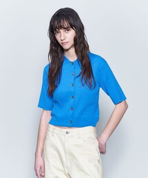 6（ロク）の「＜6(ROKU)＞ジャカード ニット シャツ（シャツ