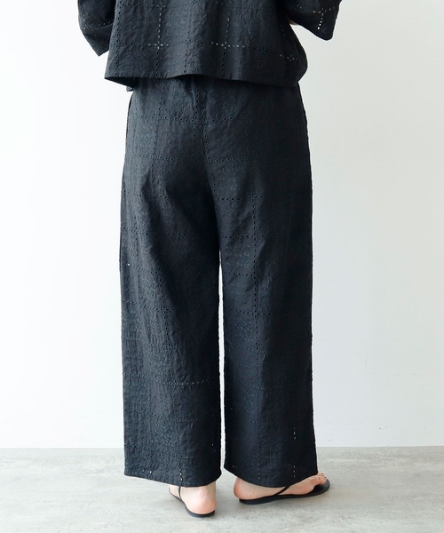 eyelet embroidelyイージーパンツ yuni パンツ eyelet embroidelyイージーパンツ レディース : ZOZOTOWN